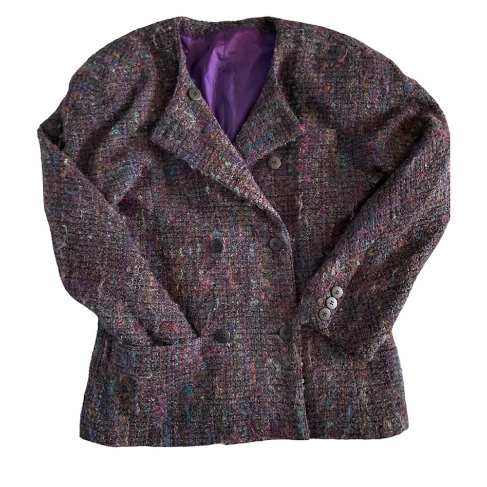 Toffs Vintage 80s Mohair Blend Blazer, Size M/L? - Picture 2 of 6